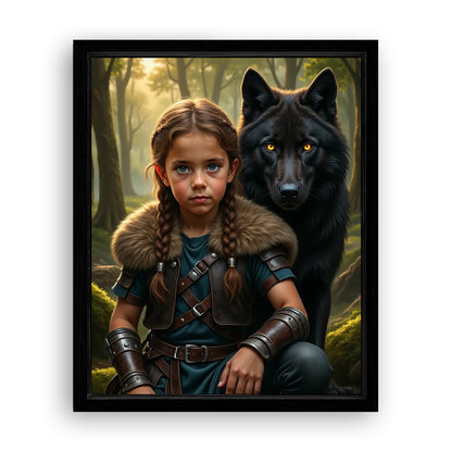 Save 33% When You Add A Frame To Your 16x20 'The Beast Brother' Canvas Now