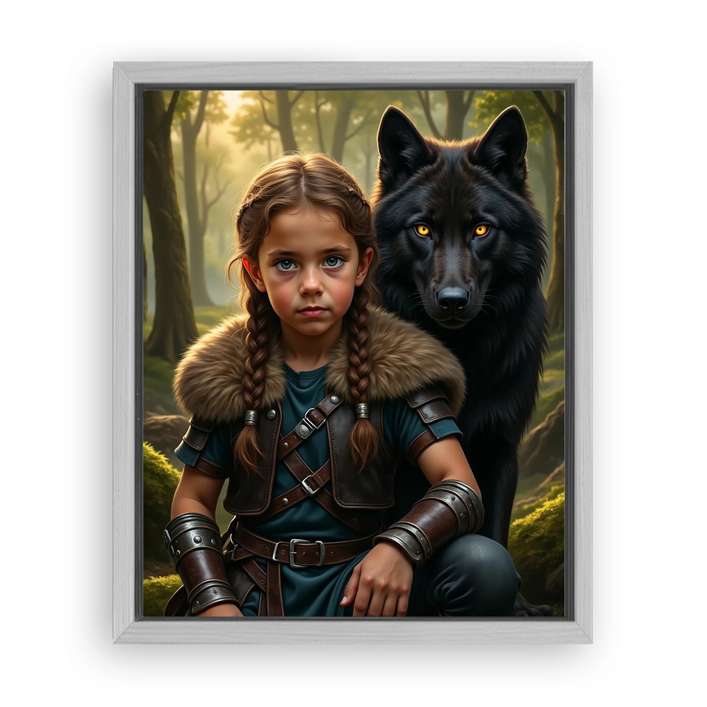 Save 33% When You Add A Frame To Your 16x20 'The Beast Brother' Canvas Now