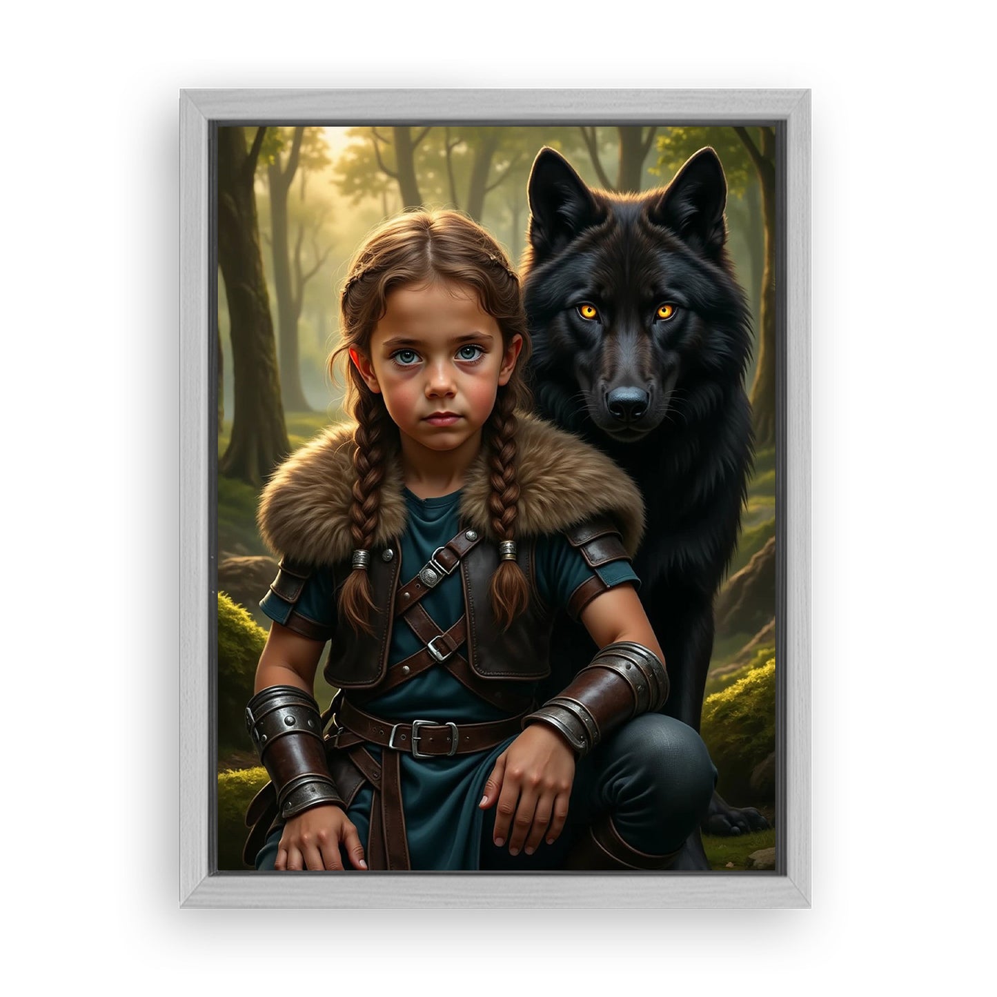 Save 33% When You Add A Frame To Your 12x16 'The Beast Brother' Canvas Now
