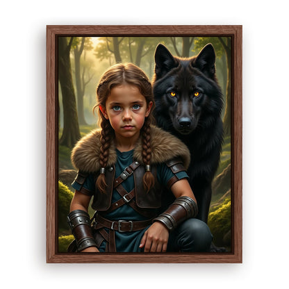 Save 33% When You Add A Frame To Your 16x20 'The Beast Brother' Canvas Now