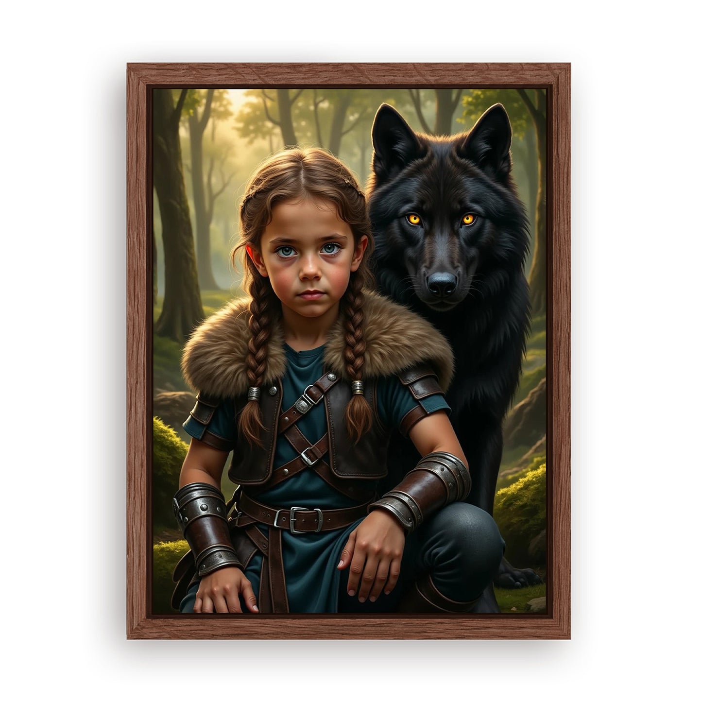 Save 33% When You Add A Frame To Your 12x16 'The Beast Brother' Canvas Now