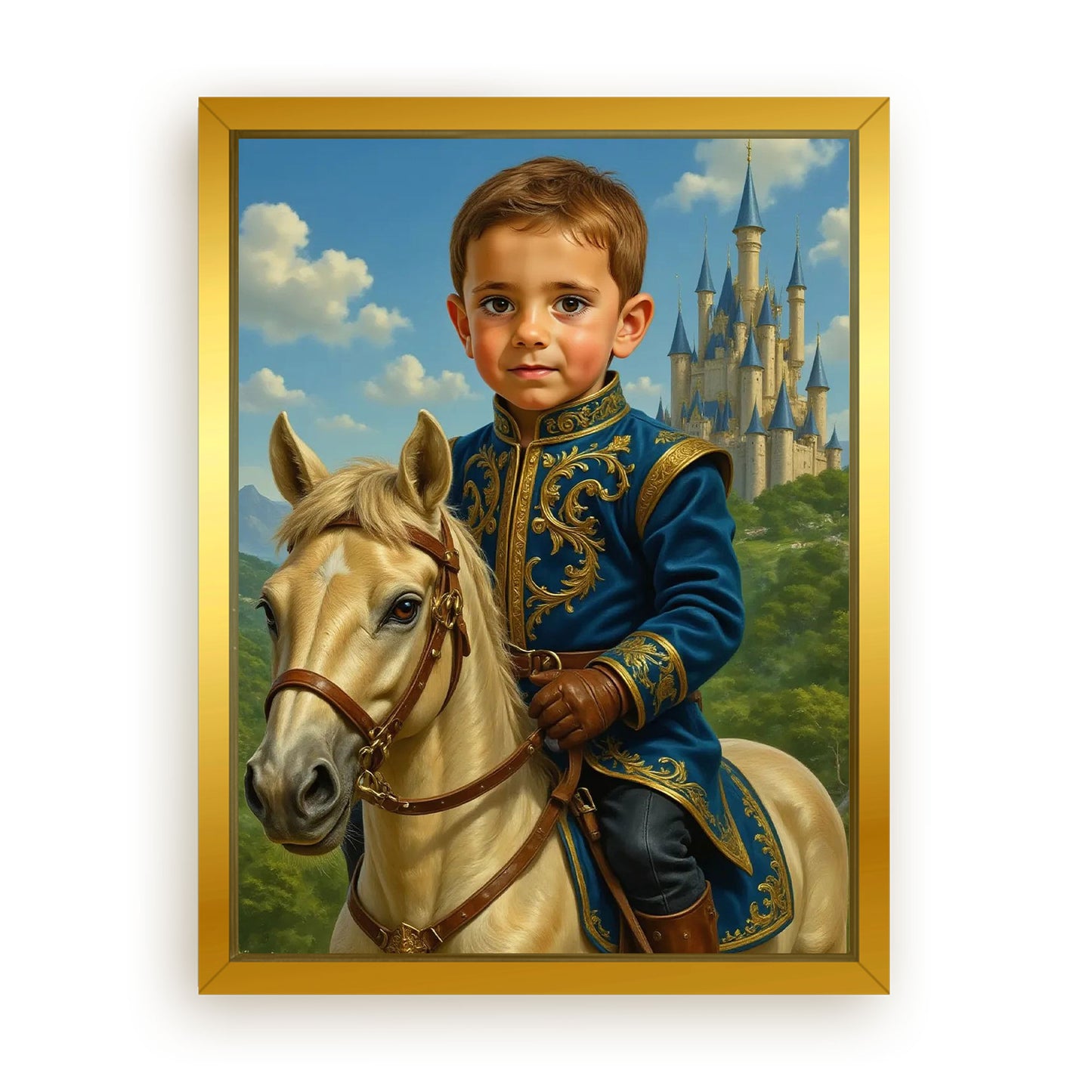 Save 33% When You Add A Frame To Your 12x16 'The Castle Prince' Canvas Now