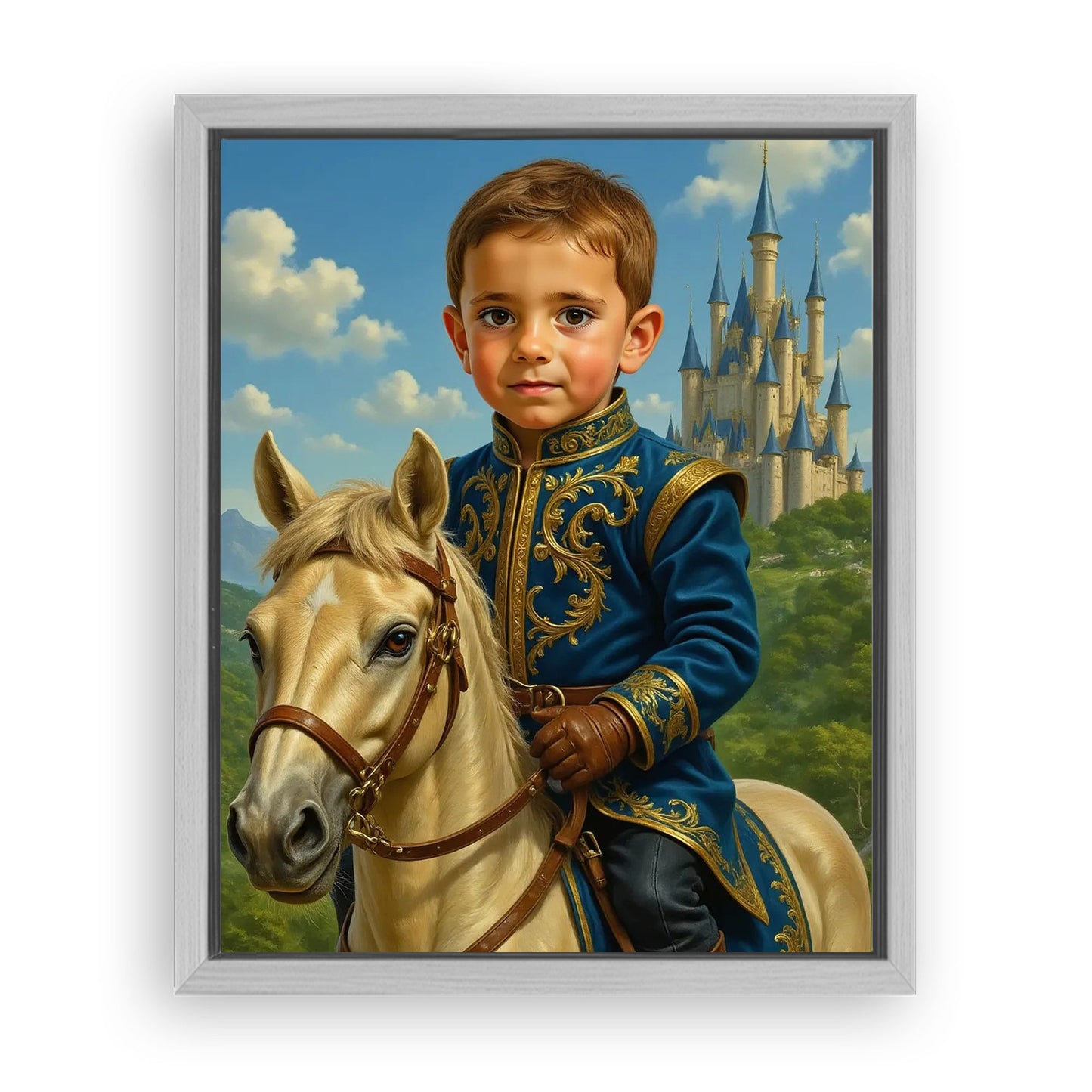 Save 33% When You Add A Frame To Your 10x08 'The Castle Prince' Canvas Now