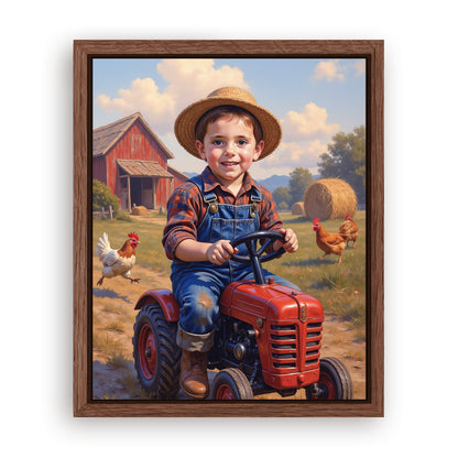 Save 33% When You Add A Frame To Your 16x20 'The Free Farmer' Canvas Now