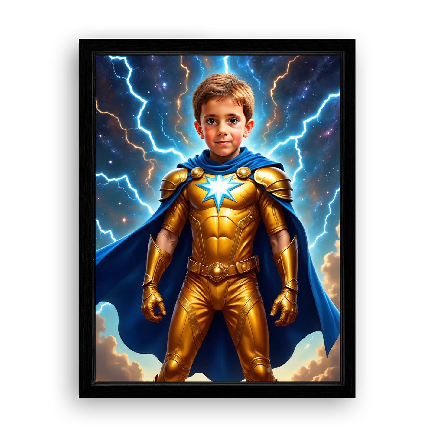 Make Your 18x24 Inches 'The Golden Comet' Canvas Even More Special, Add a Beautiful Premium Frame & Make It Truly Gift-Ready!