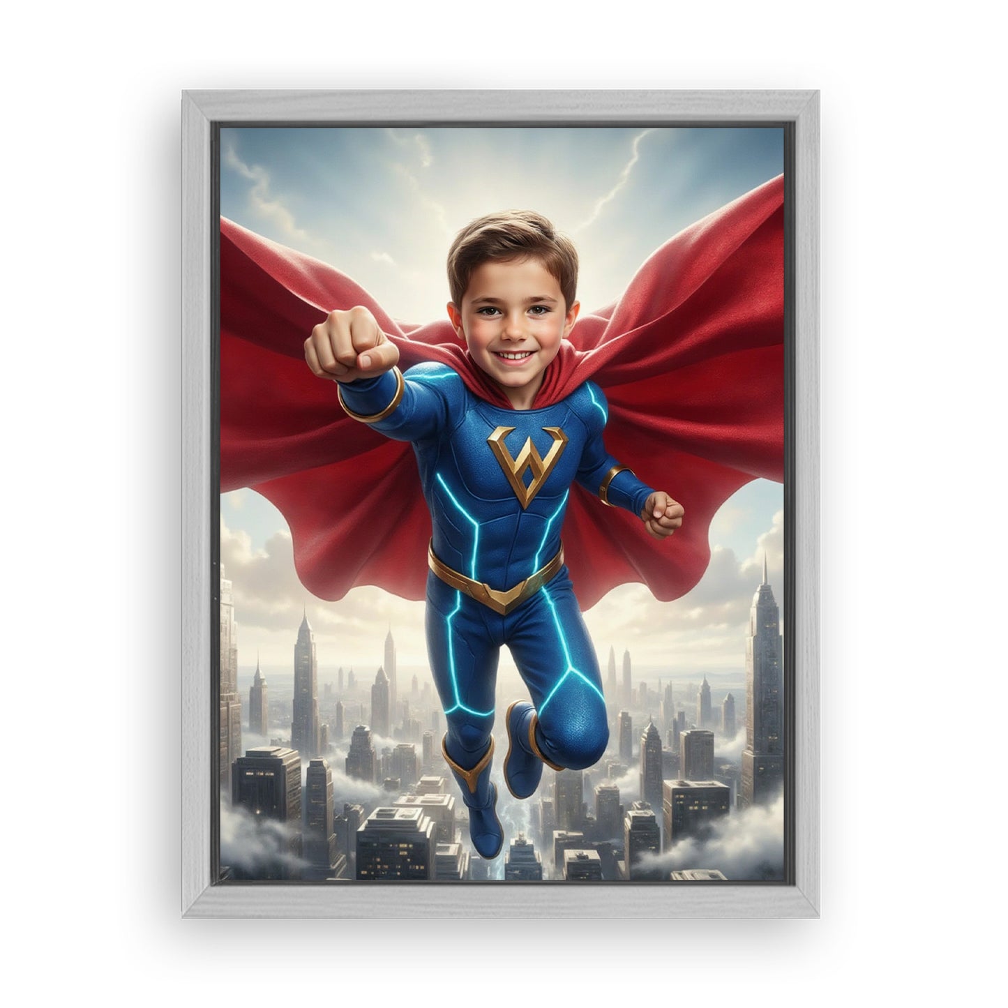 Make Your 12x16 Inches 'The Super Sentinel' Canvas Even More Special, Add a Beautiful Premium Frame & Make It Truly Gift-Ready!