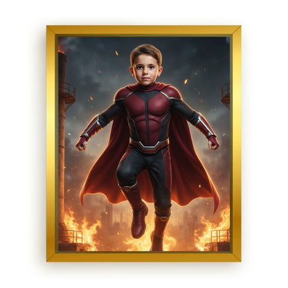Save 33% When You Add A Frame To Your 10x08 'The Brave Flame' Canvas Now