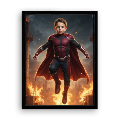 Save 33% When You Add A Frame To Your 18x24 'The Brave Flame' Canvas Now