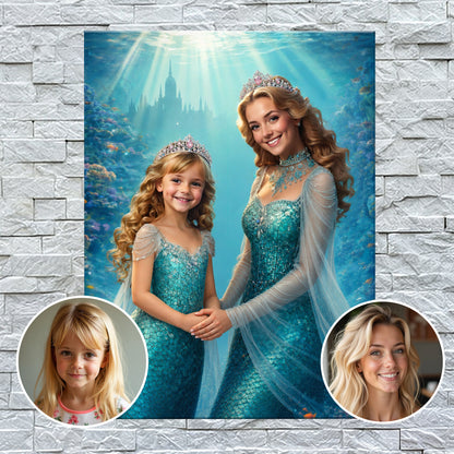 The Mermaid Royalties in Sea Kingdom