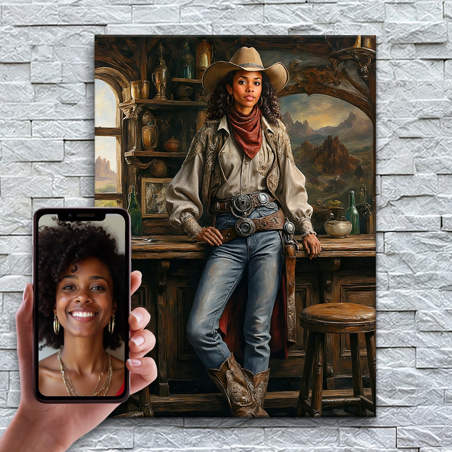 The Cowgirl in Bar