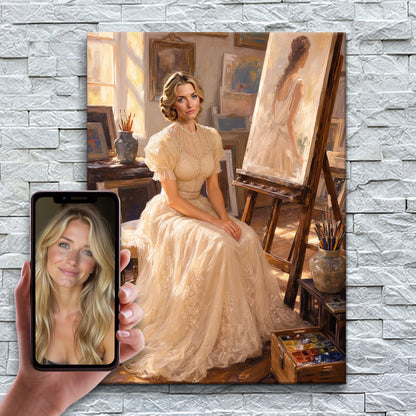 The Artist in Golden Light