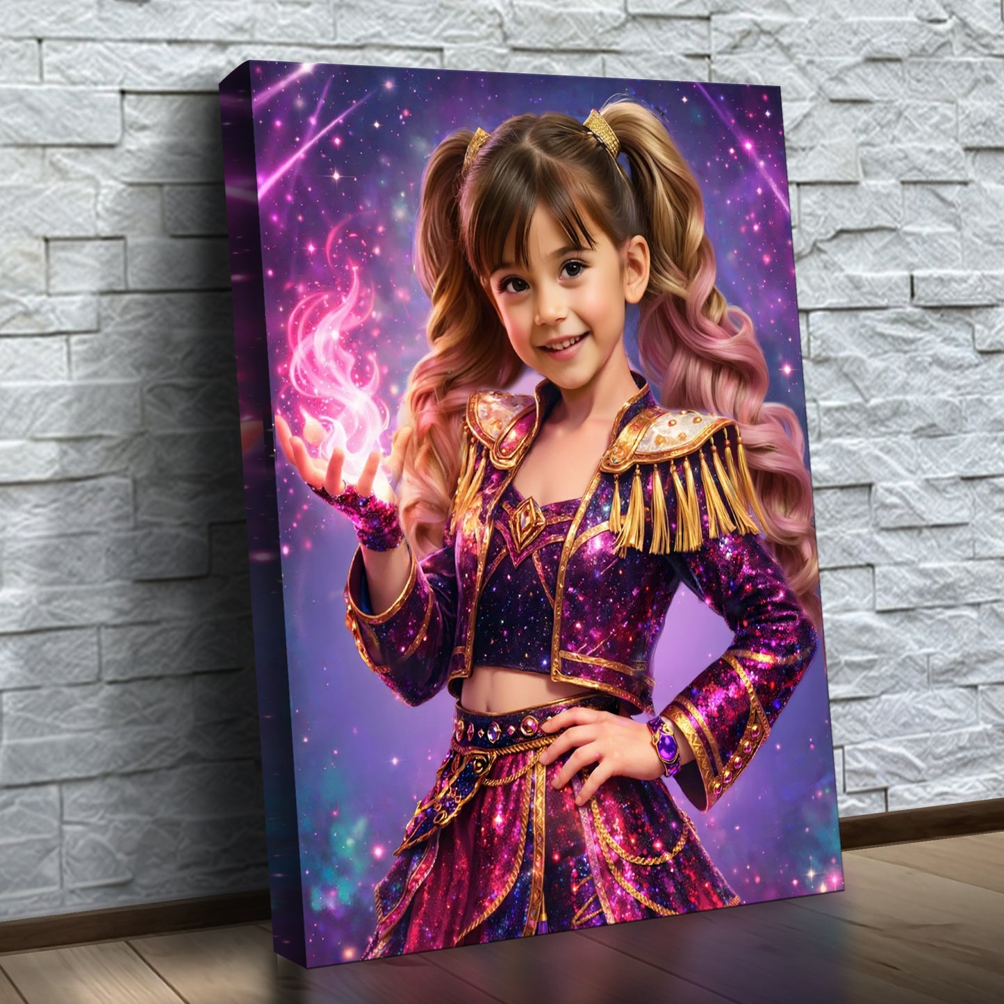 D'Galaxie-Einhornprinzessin