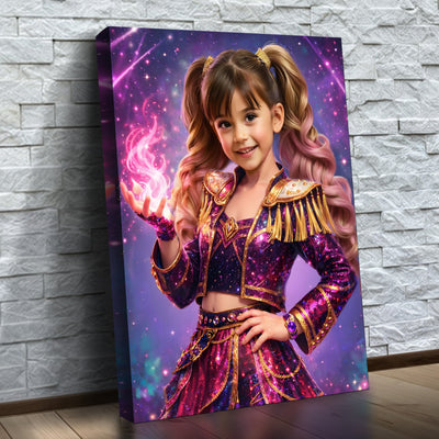 D'Galaxie-Einhornprinzessin