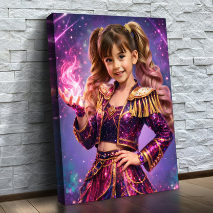 D'Galaxie-Einhornprinzessin