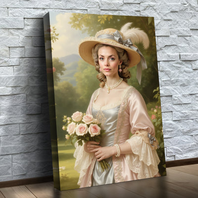 L'héritière dans son jardin