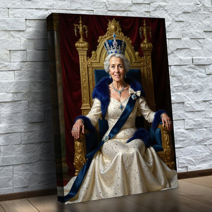 The Royal Grandmother in Blue and Ivory