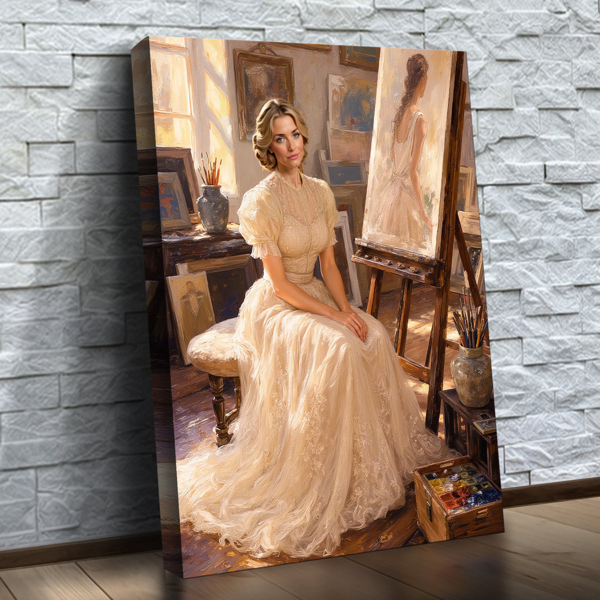The Artist in Golden Light
