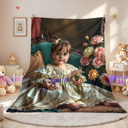 The Little Girl with Flowers