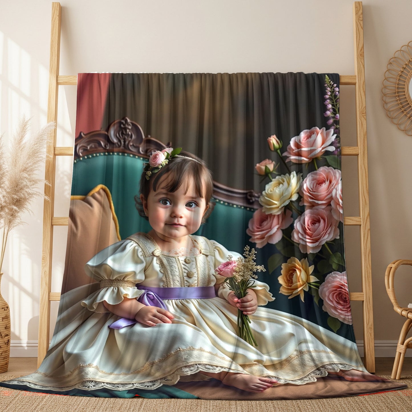 The Little Girl with Flowers