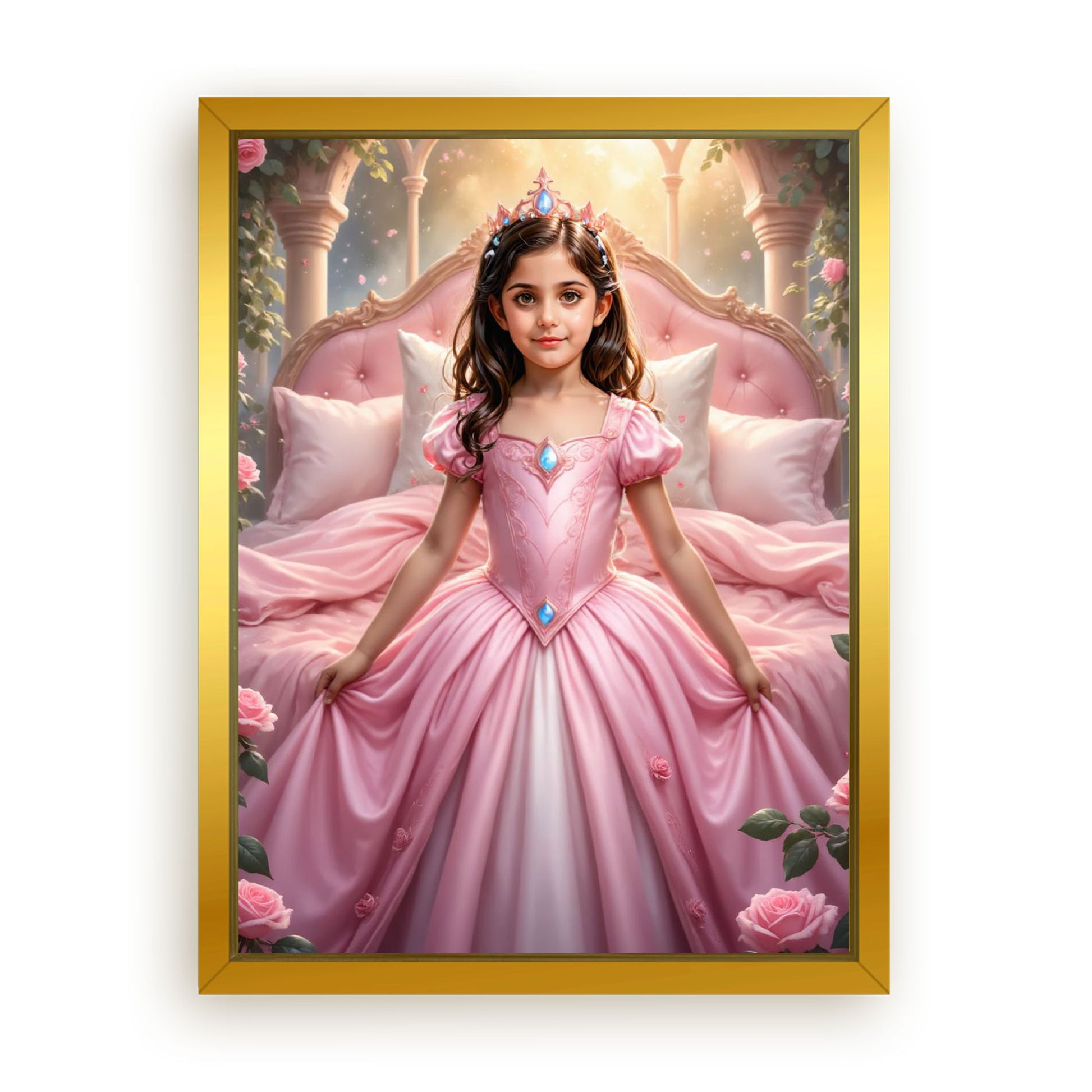 Save 40% When You Add A Frame To Your 12x16 'The Sleeping Beauty’s Enchanted Slumber' Canvas Now