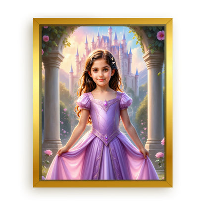 Save 40% When You Add A Frame To Your 10x08 'The Pink Princess’s Tower Retreat' Canvas Now