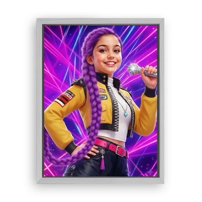 Make Your 12x16 Inches 'K-Pop Queen The Magic Beats' Canvas Even More Special, Add a Beautiful Premium Frame & Make It Truly Gift-Ready!