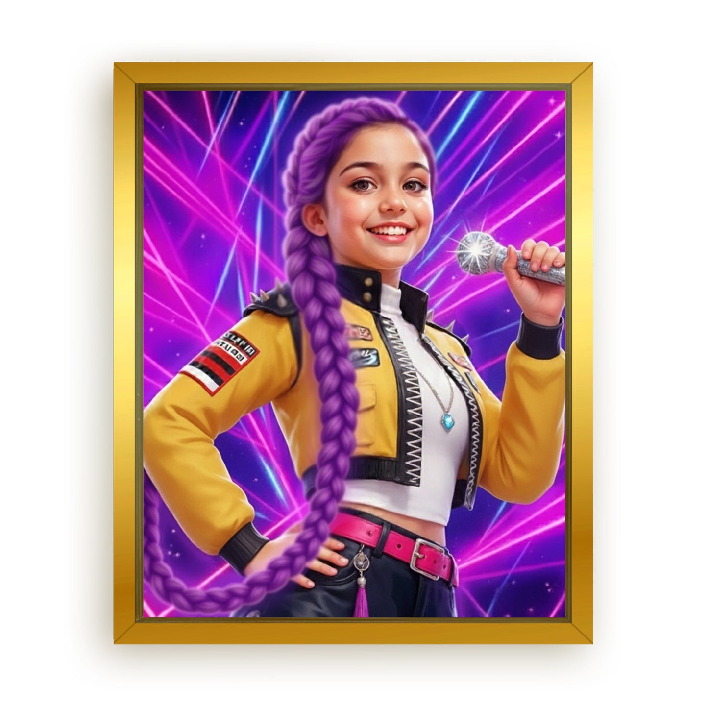 Save 33% When You Add A Frame To Your 18x24 'K-Pop Queen The Magic Beats' Canvas Now