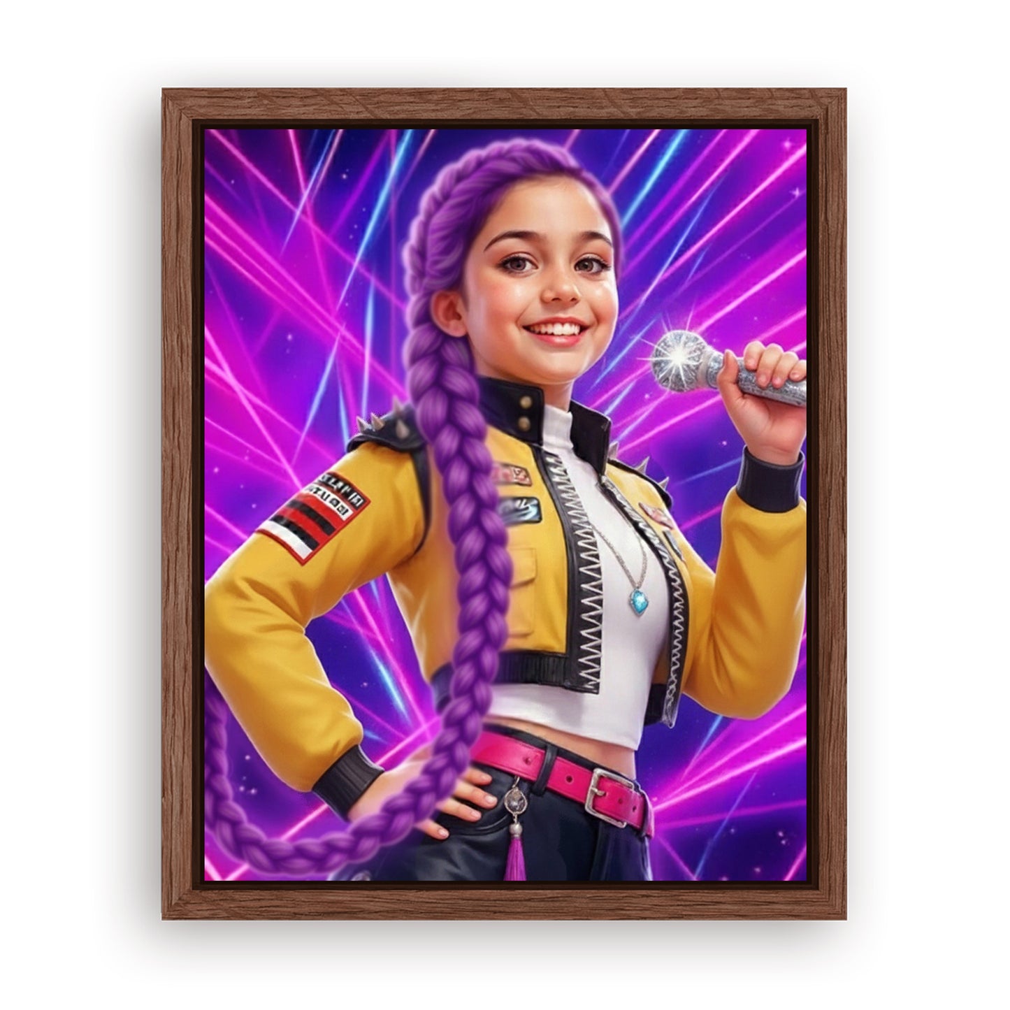 Save 33% When You Add A Frame To Your 16x20 'K-Pop Queen The Magic Beats' Canvas Now